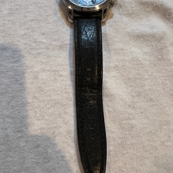 Haurex Talento Men’s Watch Model 1A367UNN with Vera  Pelle black leather band - Picture 4 of 15